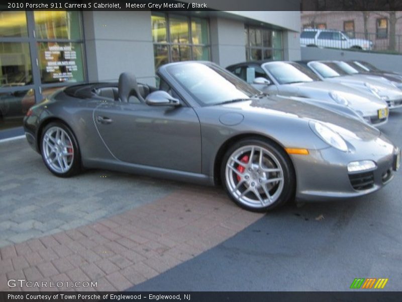 Meteor Grey Metallic / Black 2010 Porsche 911 Carrera S Cabriolet
