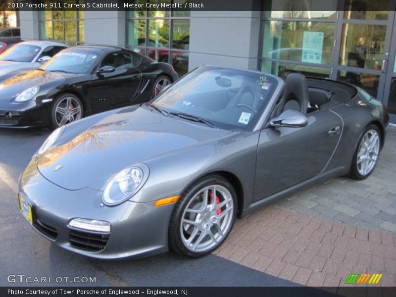 Meteor Grey Metallic / Black 2010 Porsche 911 Carrera S Cabriolet