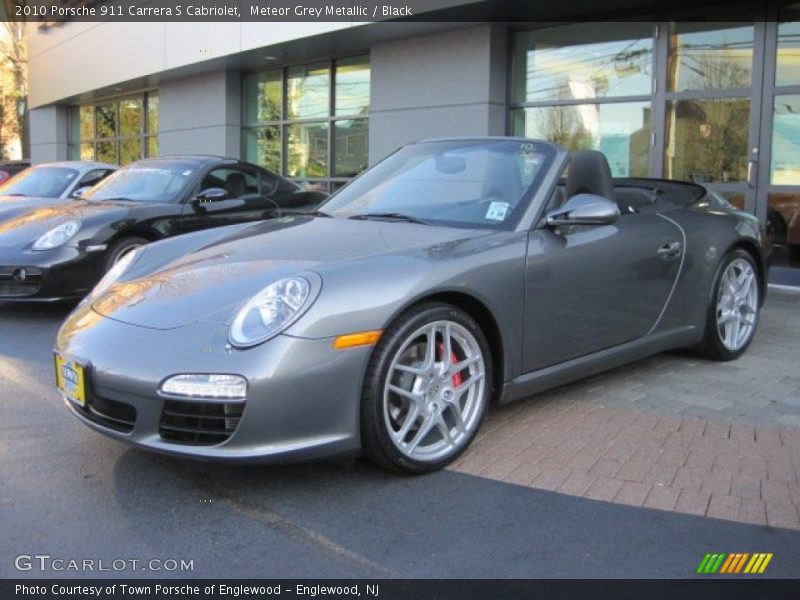Meteor Grey Metallic / Black 2010 Porsche 911 Carrera S Cabriolet