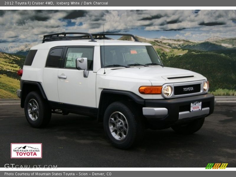 Iceberg White / Dark Charcoal 2012 Toyota FJ Cruiser 4WD
