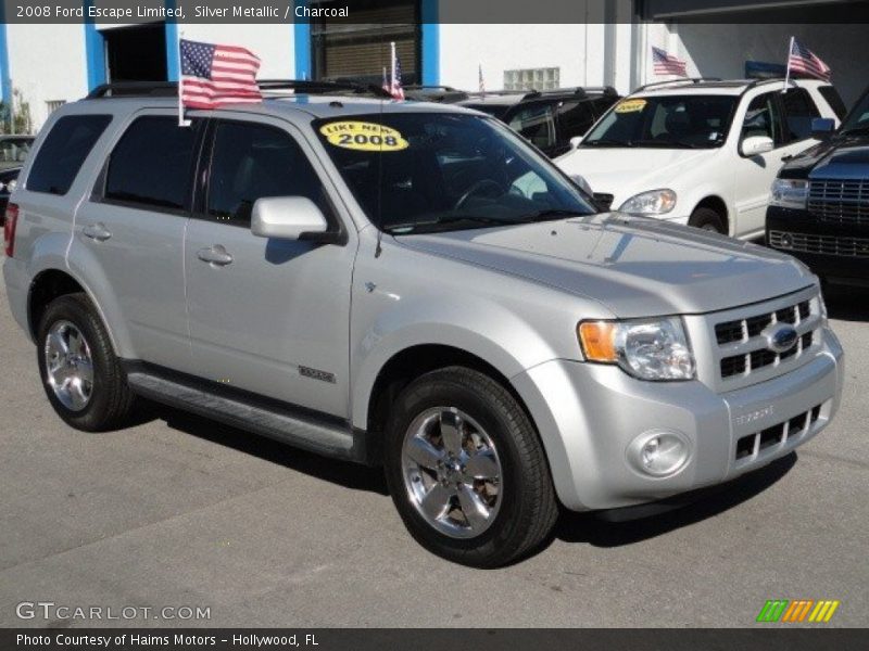 Silver Metallic / Charcoal 2008 Ford Escape Limited