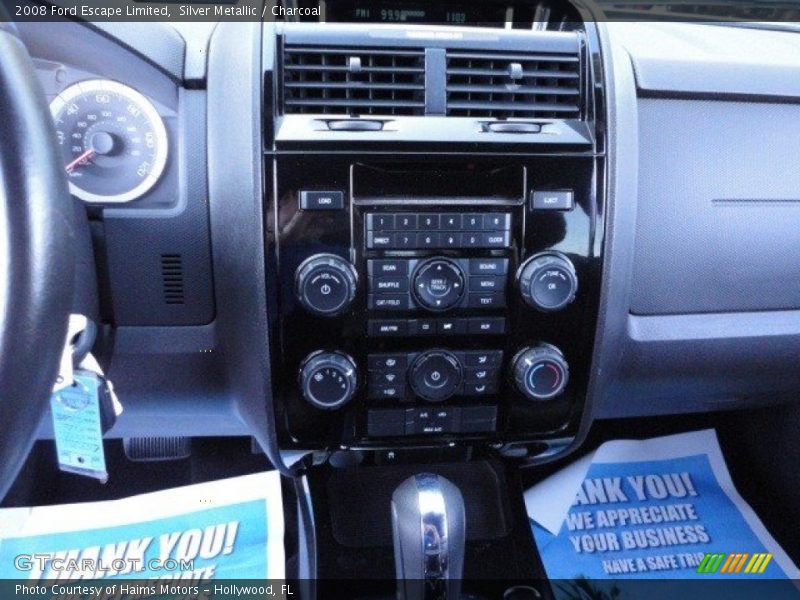 Silver Metallic / Charcoal 2008 Ford Escape Limited