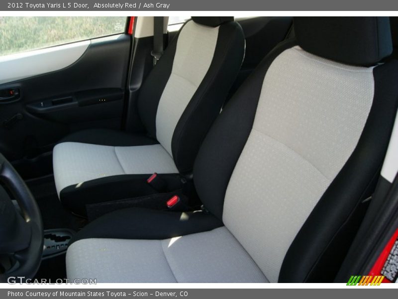 Absolutely Red / Ash Gray 2012 Toyota Yaris L 5 Door