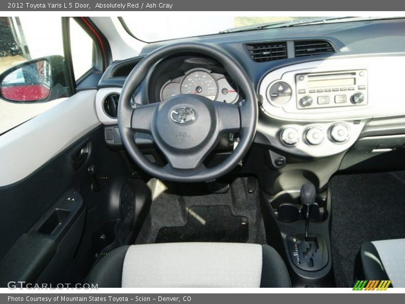 Absolutely Red / Ash Gray 2012 Toyota Yaris L 5 Door