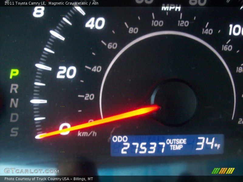 Magnetic Gray Metallic / Ash 2011 Toyota Camry LE