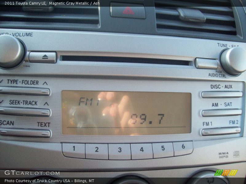 Magnetic Gray Metallic / Ash 2011 Toyota Camry LE