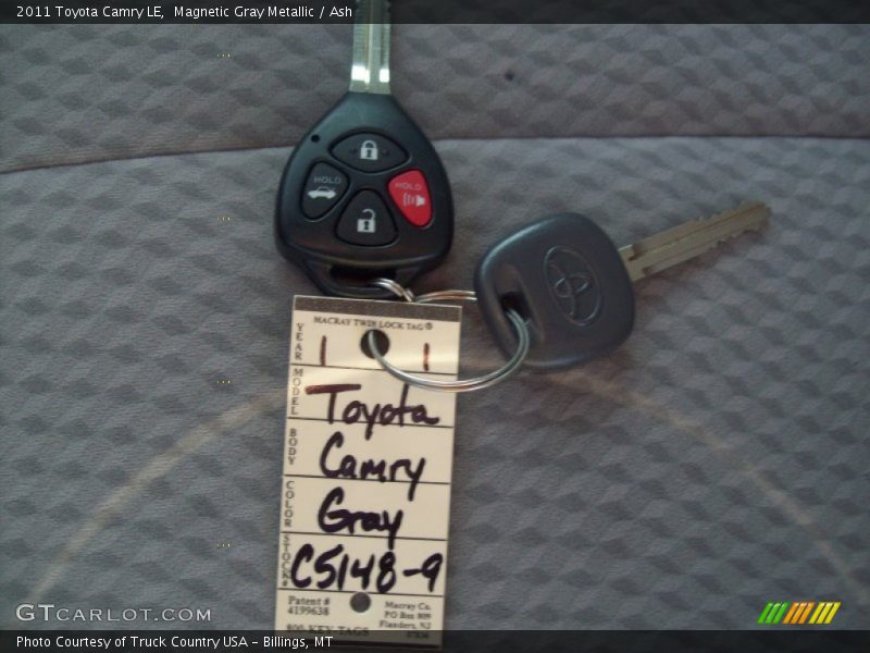 Magnetic Gray Metallic / Ash 2011 Toyota Camry LE