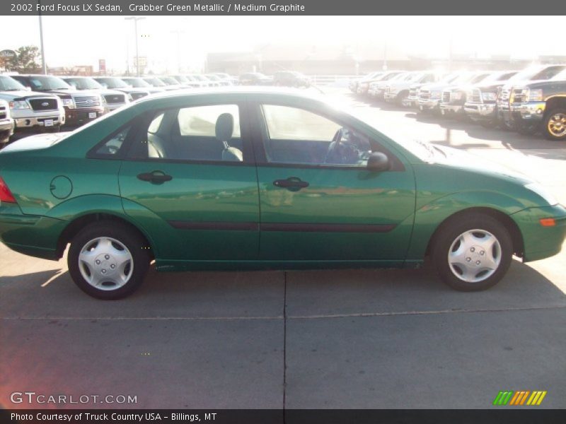 Grabber Green Metallic / Medium Graphite 2002 Ford Focus LX Sedan
