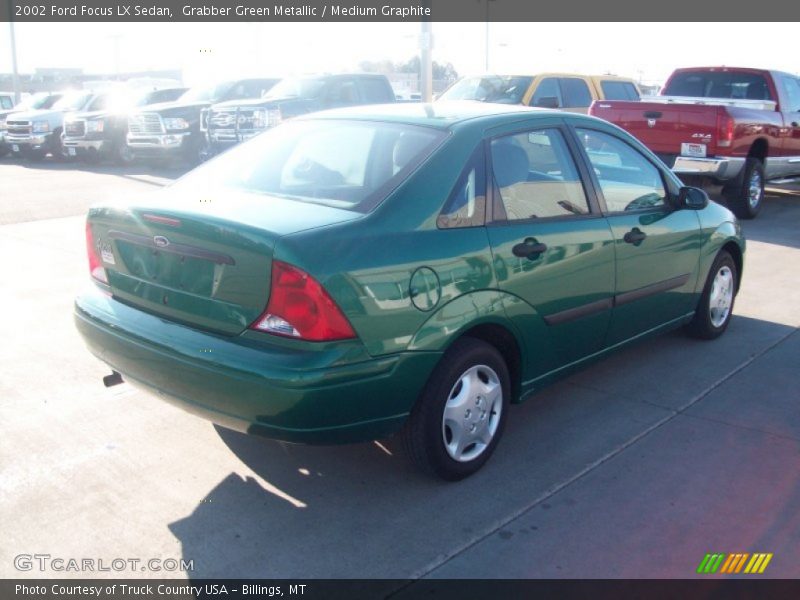 Grabber Green Metallic / Medium Graphite 2002 Ford Focus LX Sedan