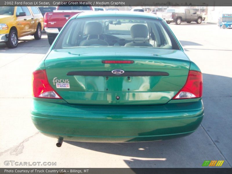 Grabber Green Metallic / Medium Graphite 2002 Ford Focus LX Sedan