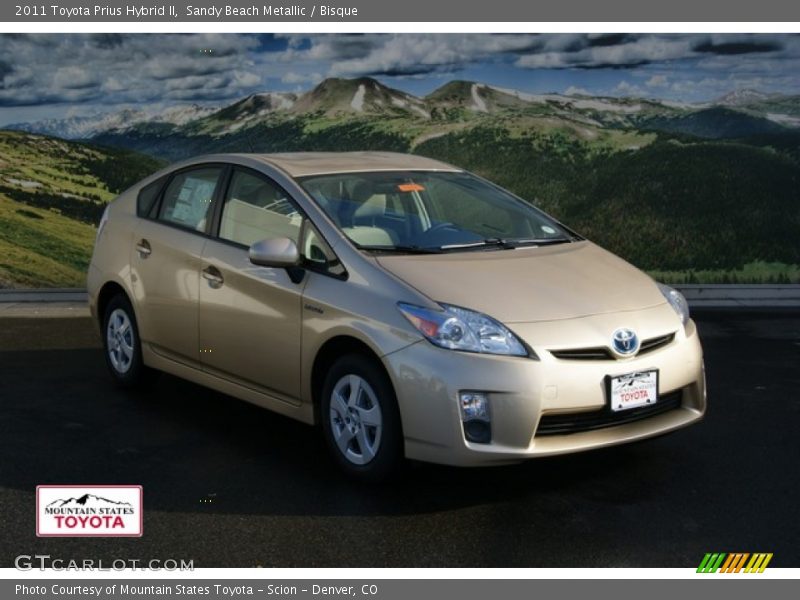 Sandy Beach Metallic / Bisque 2011 Toyota Prius Hybrid II