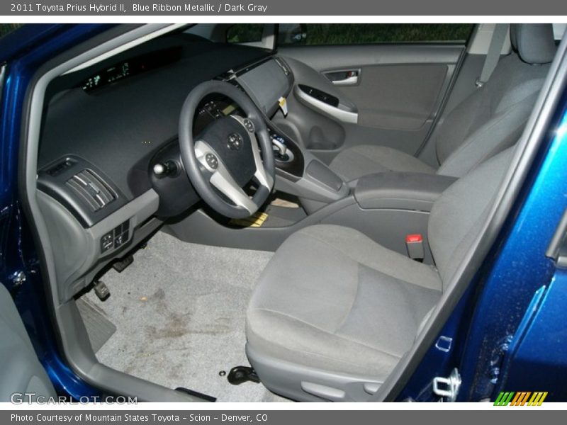 Blue Ribbon Metallic / Dark Gray 2011 Toyota Prius Hybrid II