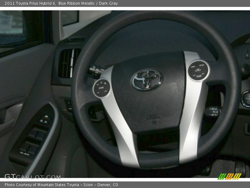 Blue Ribbon Metallic / Dark Gray 2011 Toyota Prius Hybrid II