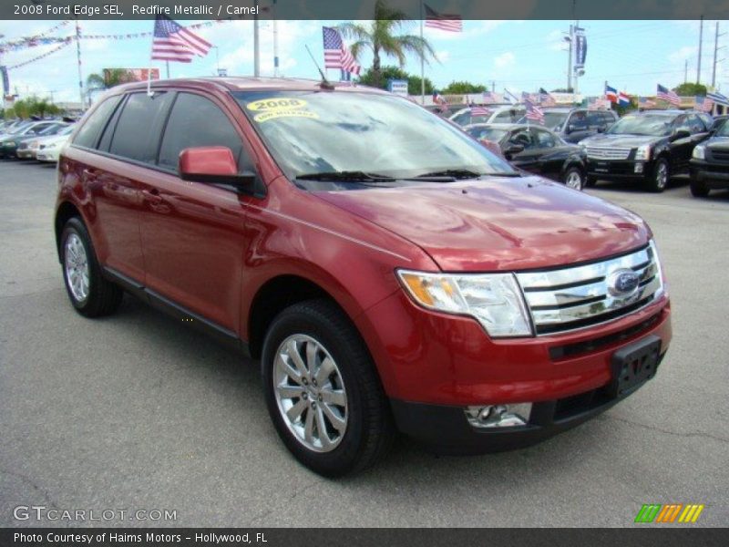 Redfire Metallic / Camel 2008 Ford Edge SEL