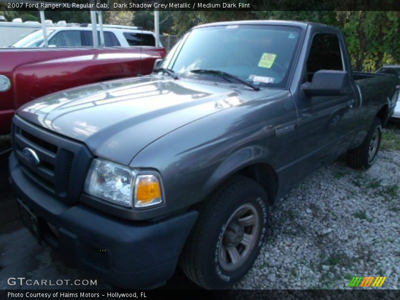 Dark Shadow Grey Metallic / Medium Dark Flint 2007 Ford Ranger XL Regular Cab