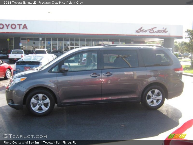 Predawn Gray Mica / Light Gray 2011 Toyota Sienna LE
