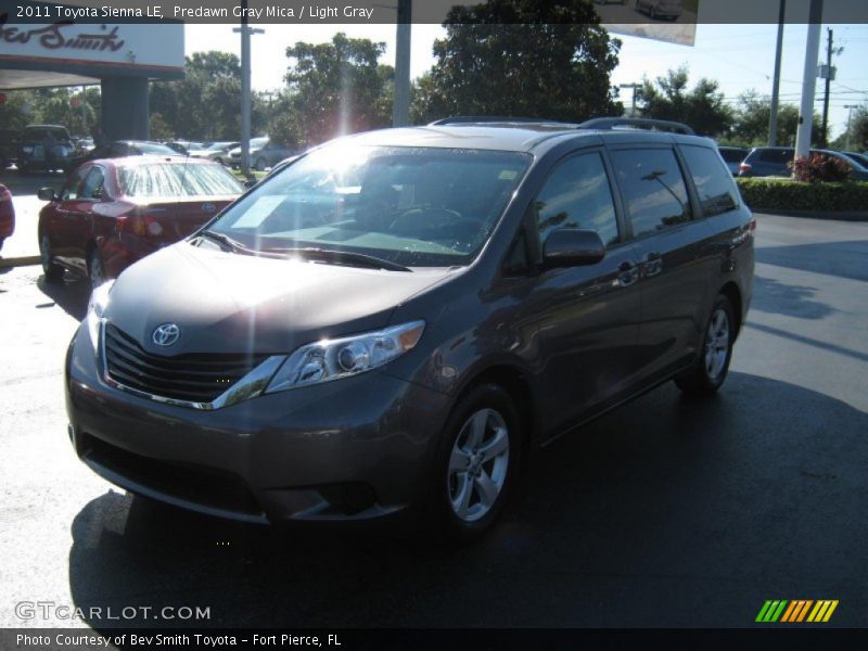 Predawn Gray Mica / Light Gray 2011 Toyota Sienna LE