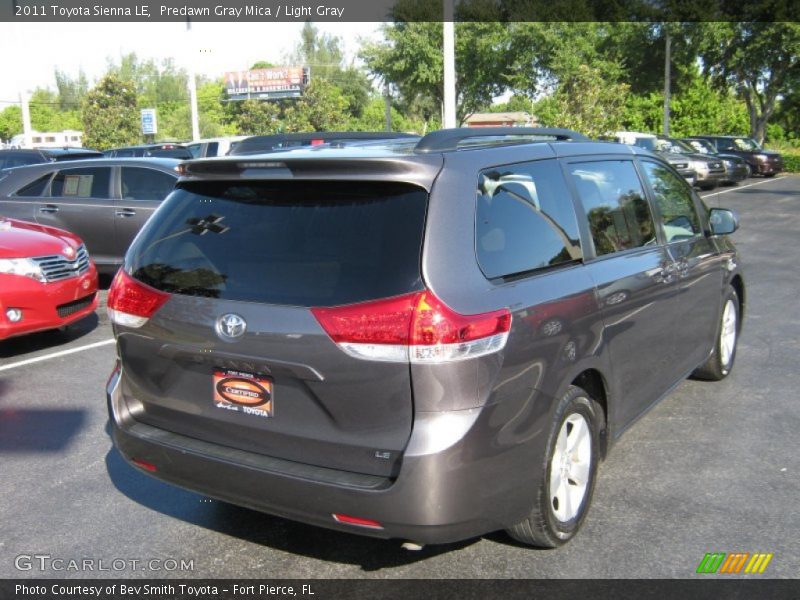 Predawn Gray Mica / Light Gray 2011 Toyota Sienna LE