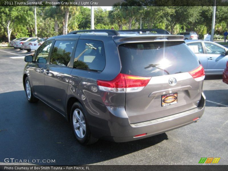 Predawn Gray Mica / Light Gray 2011 Toyota Sienna LE