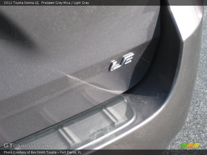 Predawn Gray Mica / Light Gray 2011 Toyota Sienna LE