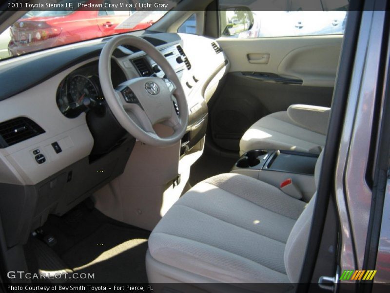 Predawn Gray Mica / Light Gray 2011 Toyota Sienna LE