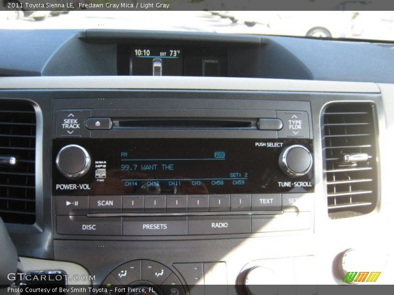 Predawn Gray Mica / Light Gray 2011 Toyota Sienna LE