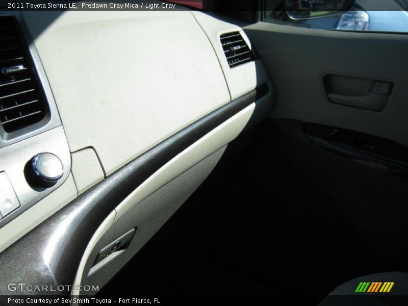 Predawn Gray Mica / Light Gray 2011 Toyota Sienna LE