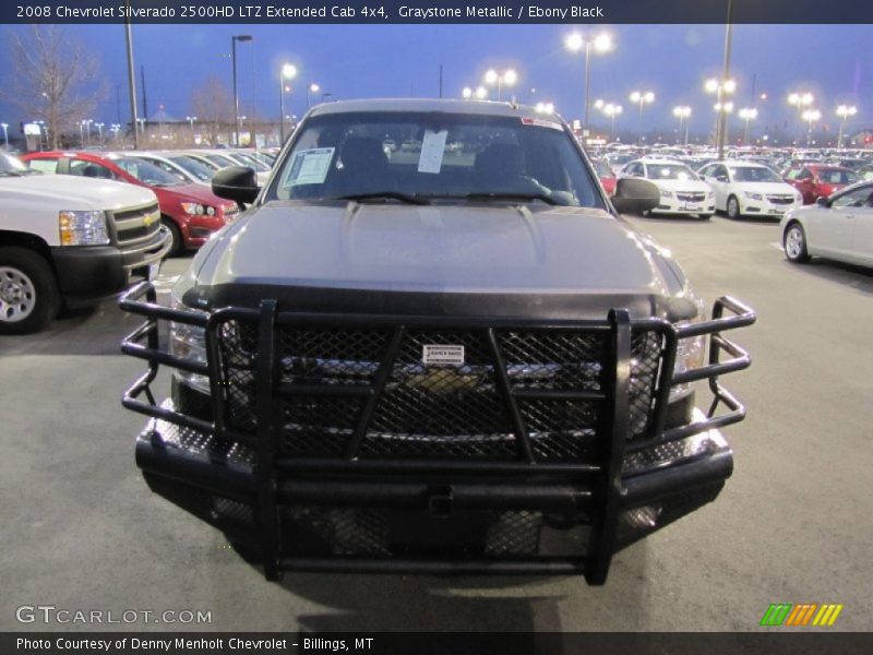 Graystone Metallic / Ebony Black 2008 Chevrolet Silverado 2500HD LTZ Extended Cab 4x4