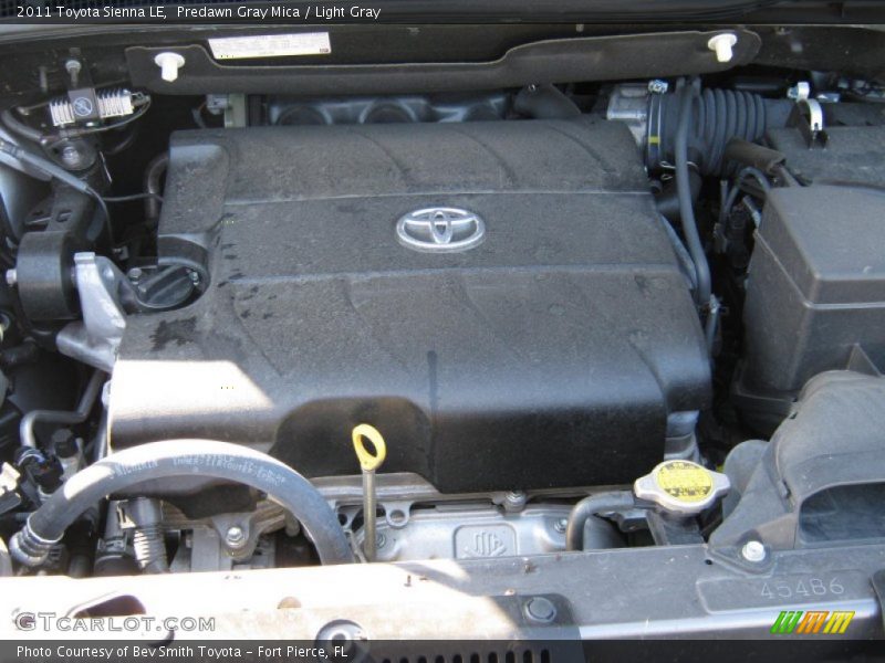 Predawn Gray Mica / Light Gray 2011 Toyota Sienna LE