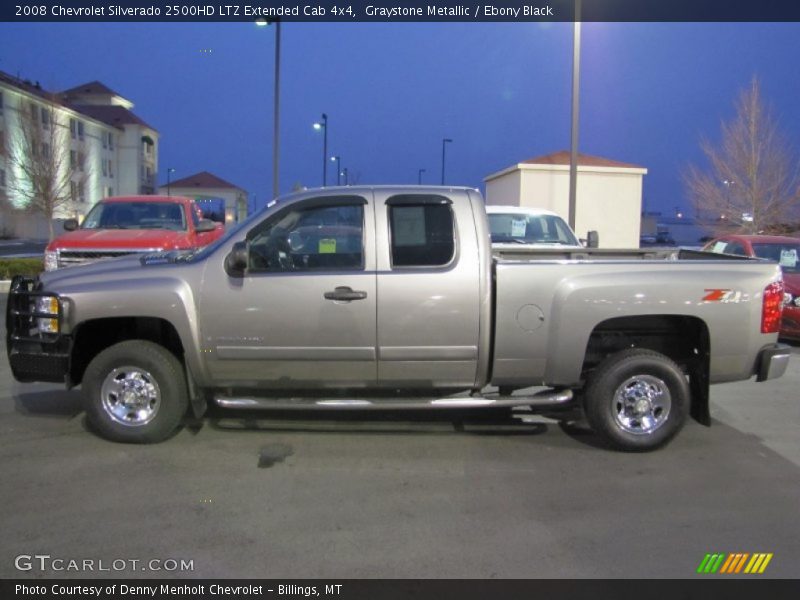 Graystone Metallic / Ebony Black 2008 Chevrolet Silverado 2500HD LTZ Extended Cab 4x4