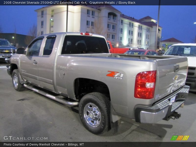 Graystone Metallic / Ebony Black 2008 Chevrolet Silverado 2500HD LTZ Extended Cab 4x4