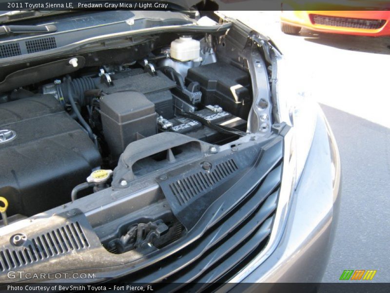 Predawn Gray Mica / Light Gray 2011 Toyota Sienna LE