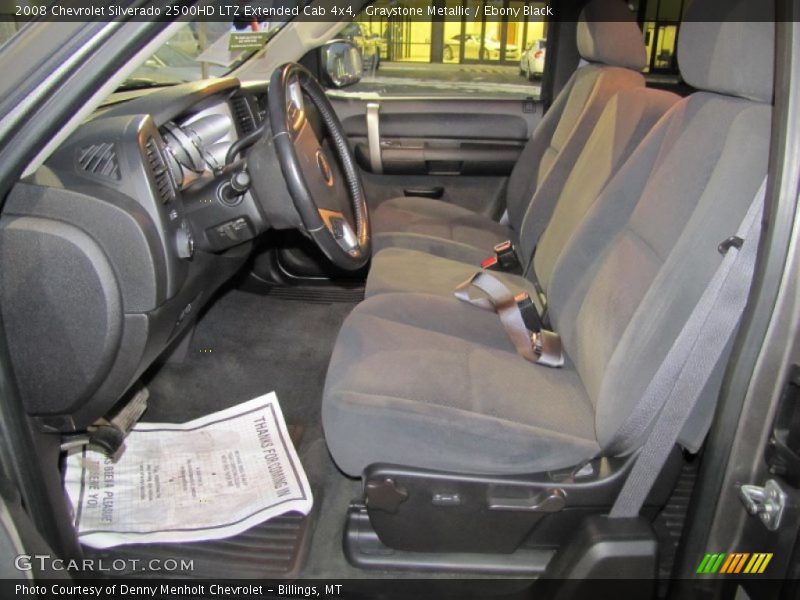Graystone Metallic / Ebony Black 2008 Chevrolet Silverado 2500HD LTZ Extended Cab 4x4