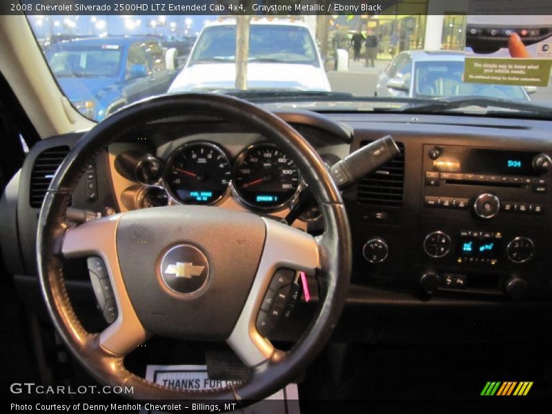 Graystone Metallic / Ebony Black 2008 Chevrolet Silverado 2500HD LTZ Extended Cab 4x4
