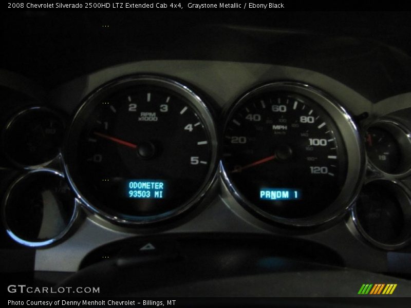 Graystone Metallic / Ebony Black 2008 Chevrolet Silverado 2500HD LTZ Extended Cab 4x4