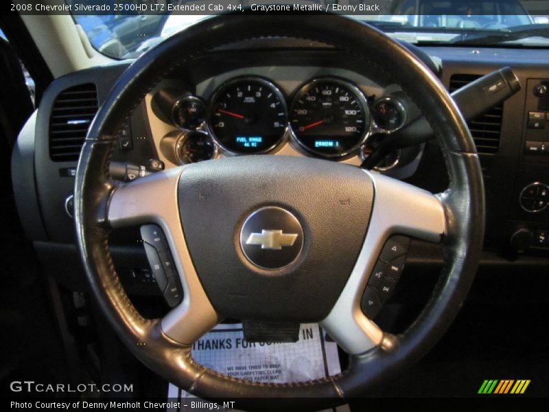 Graystone Metallic / Ebony Black 2008 Chevrolet Silverado 2500HD LTZ Extended Cab 4x4