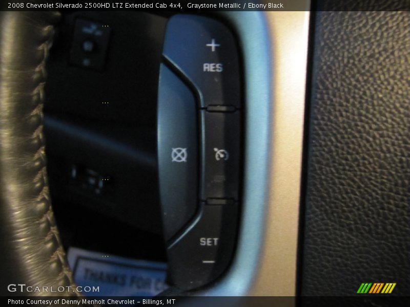 Graystone Metallic / Ebony Black 2008 Chevrolet Silverado 2500HD LTZ Extended Cab 4x4