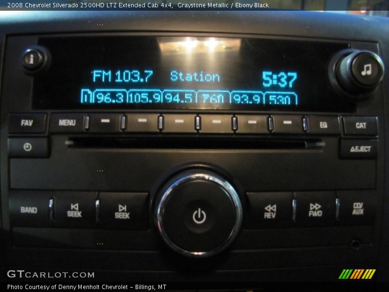 Graystone Metallic / Ebony Black 2008 Chevrolet Silverado 2500HD LTZ Extended Cab 4x4