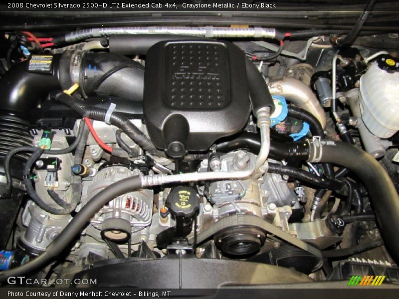 Graystone Metallic / Ebony Black 2008 Chevrolet Silverado 2500HD LTZ Extended Cab 4x4