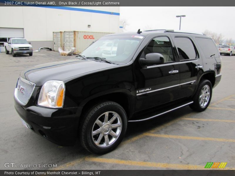 Onyx Black / Cocoa/Light Cashmere 2007 GMC Yukon Denali AWD