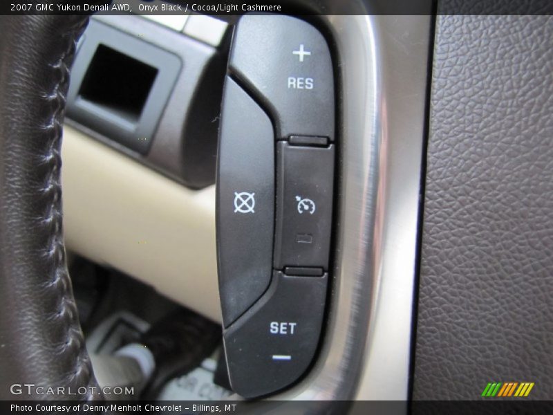 Onyx Black / Cocoa/Light Cashmere 2007 GMC Yukon Denali AWD