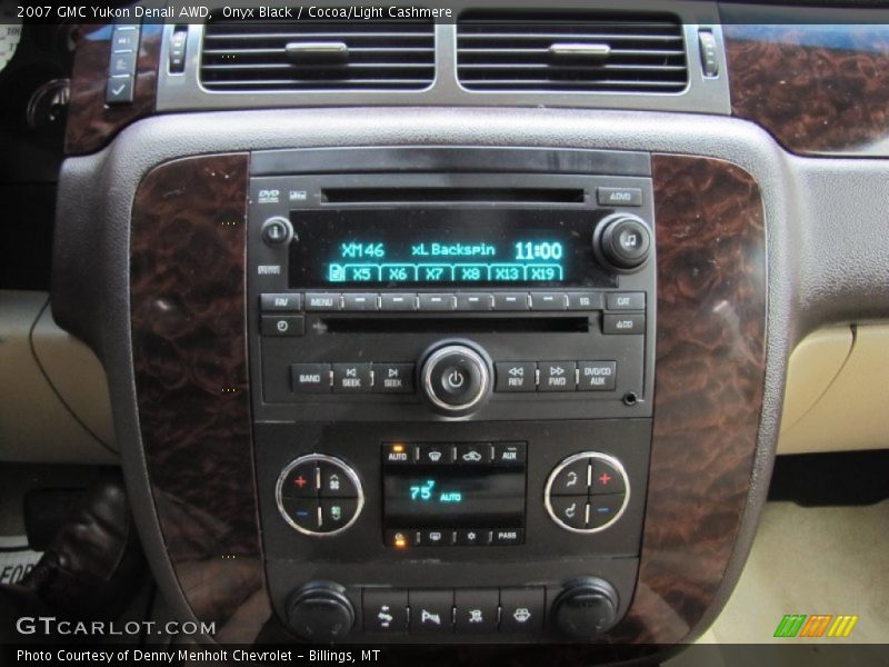 Onyx Black / Cocoa/Light Cashmere 2007 GMC Yukon Denali AWD