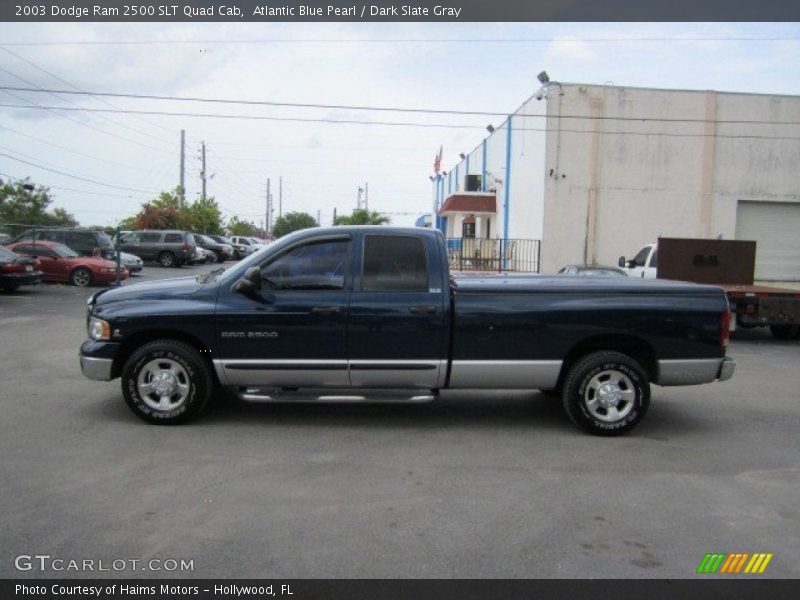 Atlantic Blue Pearl / Dark Slate Gray 2003 Dodge Ram 2500 SLT Quad Cab