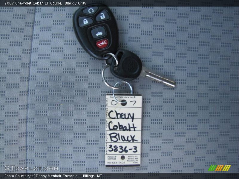 Black / Gray 2007 Chevrolet Cobalt LT Coupe