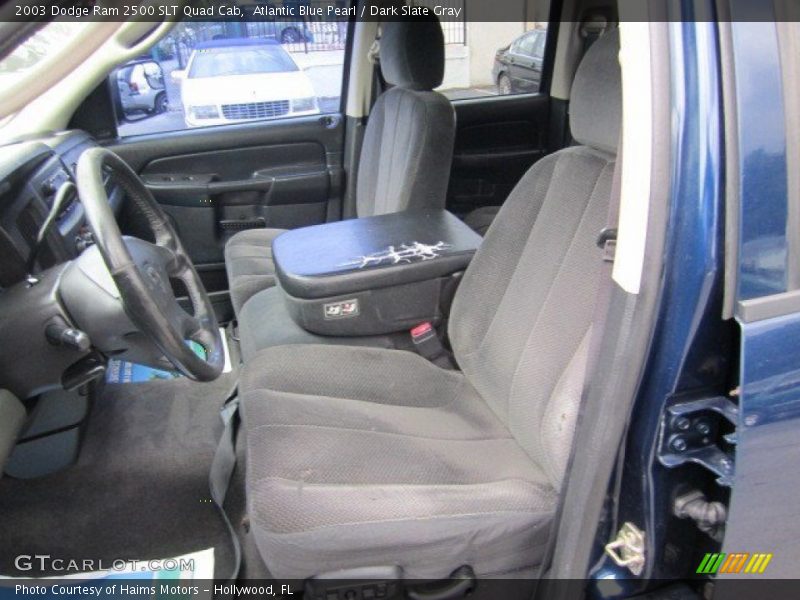 Atlantic Blue Pearl / Dark Slate Gray 2003 Dodge Ram 2500 SLT Quad Cab