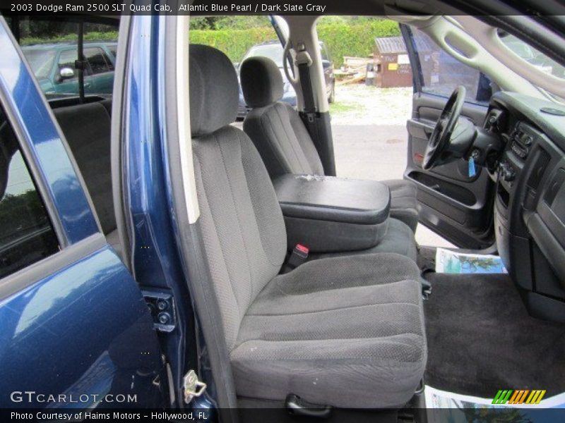 Atlantic Blue Pearl / Dark Slate Gray 2003 Dodge Ram 2500 SLT Quad Cab