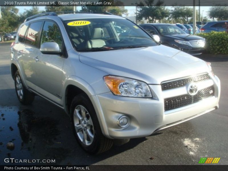 Classic Silver Metallic / Ash Gray 2010 Toyota RAV4 Limited V6