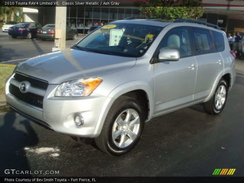 Classic Silver Metallic / Ash Gray 2010 Toyota RAV4 Limited V6