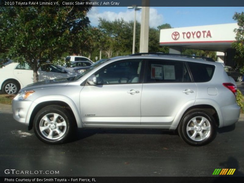 Classic Silver Metallic / Ash Gray 2010 Toyota RAV4 Limited V6