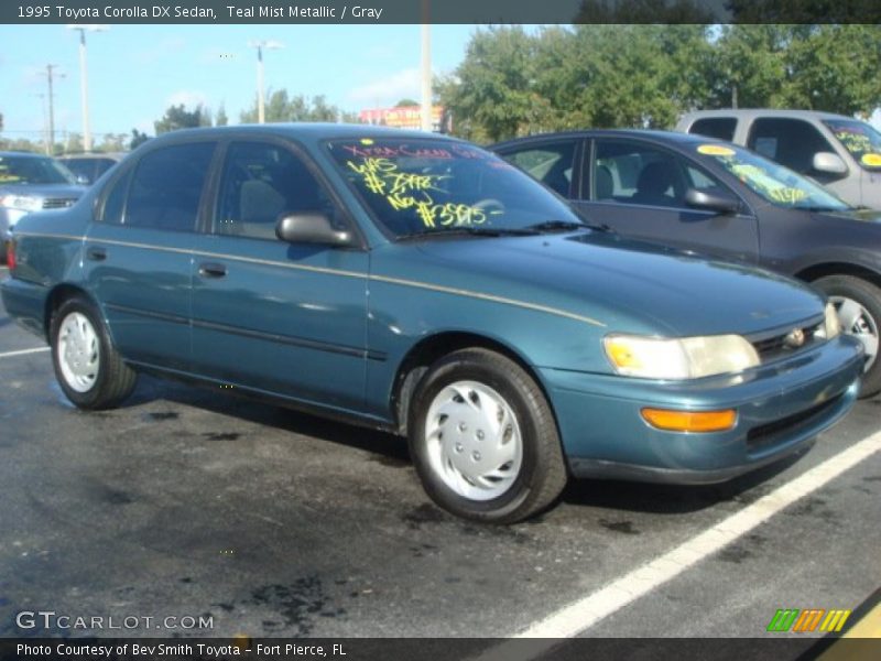 Teal Mist Metallic / Gray 1995 Toyota Corolla DX Sedan